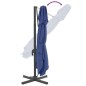 vidaXL Ombrellone a Sbalzo Doppio Piano Azzurro 400x300 cm