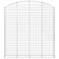 vidaXL Cesto Gabbione ad Arco 200x30x200/220 cm Ferro Zincato vidaXL Cesto Gabbione ad Arco 200x30x200/220 cm Ferro Zincato