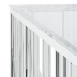vidaXL Tavolino da Salotto 100x100x50 cm in Acciaio Inox e Vetro vidaXL Tavolino da Salotto 100x100x50 cm in Acciaio Inox e Vetro