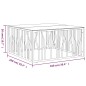 vidaXL Tavolino da Salotto 100x100x50 cm in Acciaio Inox e Vetro vidaXL Tavolino da Salotto 100x100x50 cm in Acciaio Inox e Vetro
