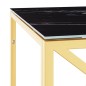 vidaXL Tavolino da Salotto 110x45x45 cm in Acciaio Inox e Vetro vidaXL Tavolino da Salotto 110x45x45 cm in Acciaio Inox e Vetro
