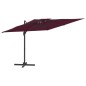 vidaXL Ombrellone a Sbalzo Doppio Piano Bordò 400x300 cm vidaXL Ombrellone a Sbalzo Doppio Piano Bordò 400x300 cm