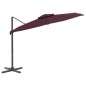vidaXL Ombrellone a Sbalzo Doppio Piano Bordò 400x300 cm vidaXL Ombrellone a Sbalzo Doppio Piano Bordò 400x300 cm