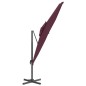 vidaXL Ombrellone a Sbalzo Doppio Piano Bordò 400x300 cm vidaXL Ombrellone a Sbalzo Doppio Piano Bordò 400x300 cm