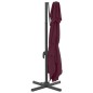 vidaXL Ombrellone a Sbalzo Doppio Piano Bordò 400x300 cm vidaXL Ombrellone a Sbalzo Doppio Piano Bordò 400x300 cm