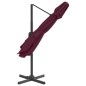 vidaXL Ombrellone a Sbalzo Doppio Piano Bordò 400x300 cm vidaXL Ombrellone a Sbalzo Doppio Piano Bordò 400x300 cm