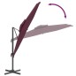 vidaXL Ombrellone a Sbalzo Doppio Piano Bordò 400x300 cm vidaXL Ombrellone a Sbalzo Doppio Piano Bordò 400x300 cm
