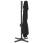 vidaXL Ombrellone a Sbalzo Doppio Piano Nero 300x300 cm vidaXL Ombrellone a Sbalzo Doppio Piano Nero 300x300 cm