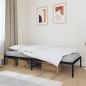 vidaXL Giroletto in Metallo Nero 100x190 cm vidaXL Giroletto in Metallo Nero 100x190 cm