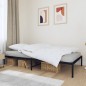 vidaXL Giroletto in Metallo Nero 107x203 cm vidaXL Giroletto in Metallo Nero 107x203 cm