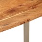vidaXL Tavolo da Pranzo 110x50x76 cm Legno Massello di Acacia