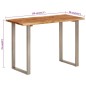 vidaXL Tavolo da Pranzo 110x50x76 cm Legno Massello di Acacia