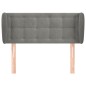 Testiera ad Orecchio Grigio Chiaro 83x23x78/88 cm in Velluto Testiera ad Orecchio Grigio Chiaro 83x23x78/88 cm in Velluto