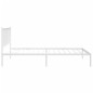 vidaXL Giroletto con Testiera Metallo Bianco 107x203 cm vidaXL Giroletto con Testiera Metallo Bianco 107x203 cm