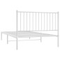 vidaXL Giroletto con Testiera Metallo Bianco 107x203 cm vidaXL Giroletto con Testiera Metallo Bianco 107x203 cm
