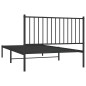 vidaXL Giroletto con Testiera in Metallo Nero 107x203 cm