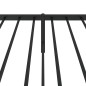 vidaXL Giroletto con Testiera in Metallo Nero 107x203 cm