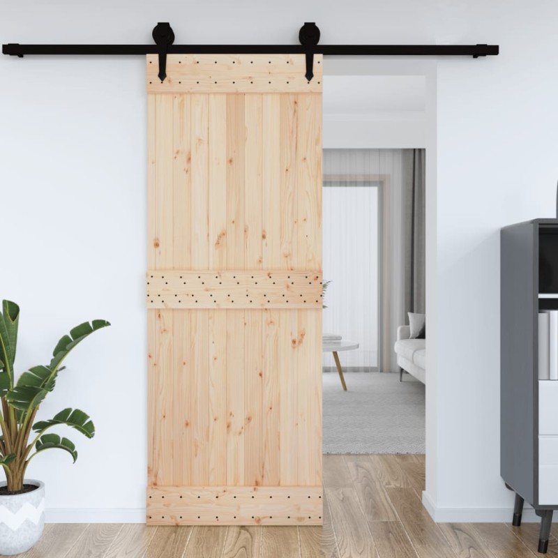 vidaXL Porta 85x210 cm in Legno Massello di Pino vidaXL Porta 85x210 cm in Legno Massello di Pino