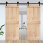 vidaXL Porta 85x210 cm in Legno Massello di Pino vidaXL Porta 85x210 cm in Legno Massello di Pino