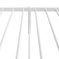 vidaXL Giroletto con Testiera Metallo Bianco 100x200 cm vidaXL Giroletto con Testiera Metallo Bianco 100x200 cm