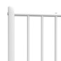 vidaXL Testiera in Metallo Bianco 100 cm