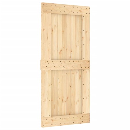 vidaXL Porta 95x210 cm in Legno Massello di Pino