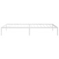 vidaXL Giroletto in Metallo Bianco 100x200 cm vidaXL Giroletto in Metallo Bianco 100x200 cm