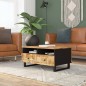 vidaXL Tavolino da Soggiorno 80x54x40 cm Massello Mango e Multistrato vidaXL Tavolino da Soggiorno 80x54x40 cm Massello Mango e Multistrato