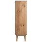 vidaXL Scarpiera OTTA con 3 Cassetti Marrone in Legno Massello di Pino vidaXL Scarpiera OTTA con 3 Cassetti Marrone in Legno Massello di Pino