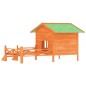 vidaXL Cuccia per Cani Marrone 159x120x88,5 cm Legno Massello di Pino