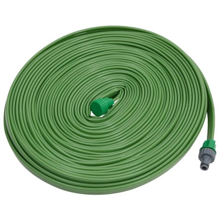 vidaXL Tubo di Irrigazione 3 Tubi Verde 22,5 m PVC