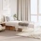 vidaXL Giroletto con Testiera e Pediera Metallo Bianco 80x200 cm vidaXL Giroletto con Testiera e Pediera Metallo Bianco 80x200 cm