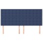 Testiera 4 pz Blu 90x5x78/88 cm in Tessuto
