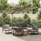 vidaXL Ombrellone a Sbalzo Doppio Piano Tortora 300x300 cm vidaXL Ombrellone a Sbalzo Doppio Piano Tortora 300x300 cm