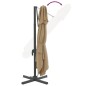vidaXL Ombrellone a Sbalzo Doppio Piano Tortora 300x300 cm vidaXL Ombrellone a Sbalzo Doppio Piano Tortora 300x300 cm