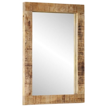 vidaXL Specchio 70x50 cm in Legno Massello di Mango e Vetro