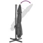 vidaXL Ombrellone a Sbalzo con Palo Alluminio Antracite 300x300 cm