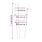 vidaXL Supporti Piante da Giardino con 3 Anelli 5pz Verde 75cm Acciaio vidaXL Supporti Piante da Giardino con 3 Anelli 5pz Verde 75cm Acciaio