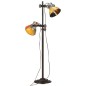 vidaXL Lampada da Pavimento con 2 Paralumi Multicolore E27