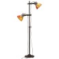 vidaXL Lampada da Pavimento con 2 Paralumi Multicolore E27