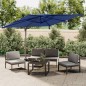 vidaXL Ombrellone a Sbalzo Doppio Piano Azzurro 300x300 cm vidaXL Ombrellone a Sbalzo Doppio Piano Azzurro 300x300 cm