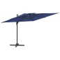 vidaXL Ombrellone a Sbalzo Doppio Piano Azzurro 300x300 cm vidaXL Ombrellone a Sbalzo Doppio Piano Azzurro 300x300 cm