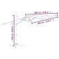 vidaXL Ombrellone a Sbalzo Doppio Piano Azzurro 300x300 cm vidaXL Ombrellone a Sbalzo Doppio Piano Azzurro 300x300 cm