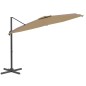 vidaXL Ombrellone a Sbalzo con Palo Alluminio Tortora 300x300 cm vidaXL Ombrellone a Sbalzo con Palo Alluminio Tortora 300x300 cm
