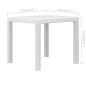 Tavolo da Giardino Bianco 79x79x72 cm in Plastica Stile Rattan Tavolo da Giardino Bianco 79x79x72 cm in Plastica Stile Rattan