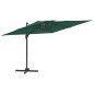 vidaXL Ombrellone a Sbalzo Doppio Piano Verde 300x300 cm vidaXL Ombrellone a Sbalzo Doppio Piano Verde 300x300 cm