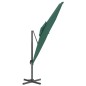 vidaXL Ombrellone a Sbalzo Doppio Piano Verde 300x300 cm vidaXL Ombrellone a Sbalzo Doppio Piano Verde 300x300 cm