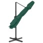 vidaXL Ombrellone a Sbalzo Doppio Piano Verde 300x300 cm vidaXL Ombrellone a Sbalzo Doppio Piano Verde 300x300 cm