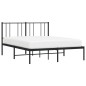 vidaXL Giroletto con Testiera in Metallo Nero 120x190 cm vidaXL Giroletto con Testiera in Metallo Nero 120x190 cm