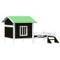 vidaXL Cuccia per Cani Grigia 159x120x88,5 cm Legno Massello di Pino
